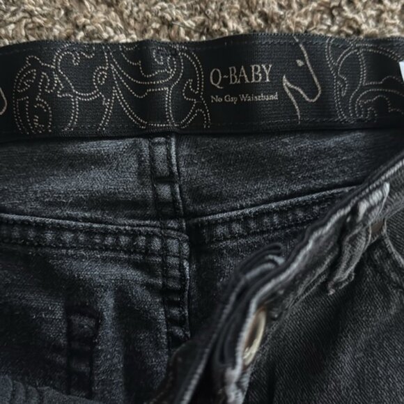 Wrangler Q-Baby 5/6 x 30 Black Straight Leg Jeans - Picture 3 of 11